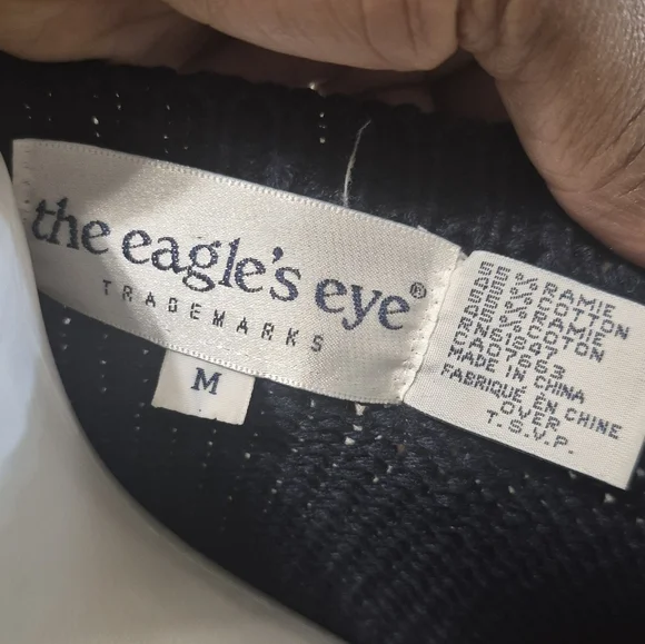 The Eagle's Eye Vintage 80s/90s Novelty Lifesavers Knit Cardigan Sweater(M) - Picture 8 of 9